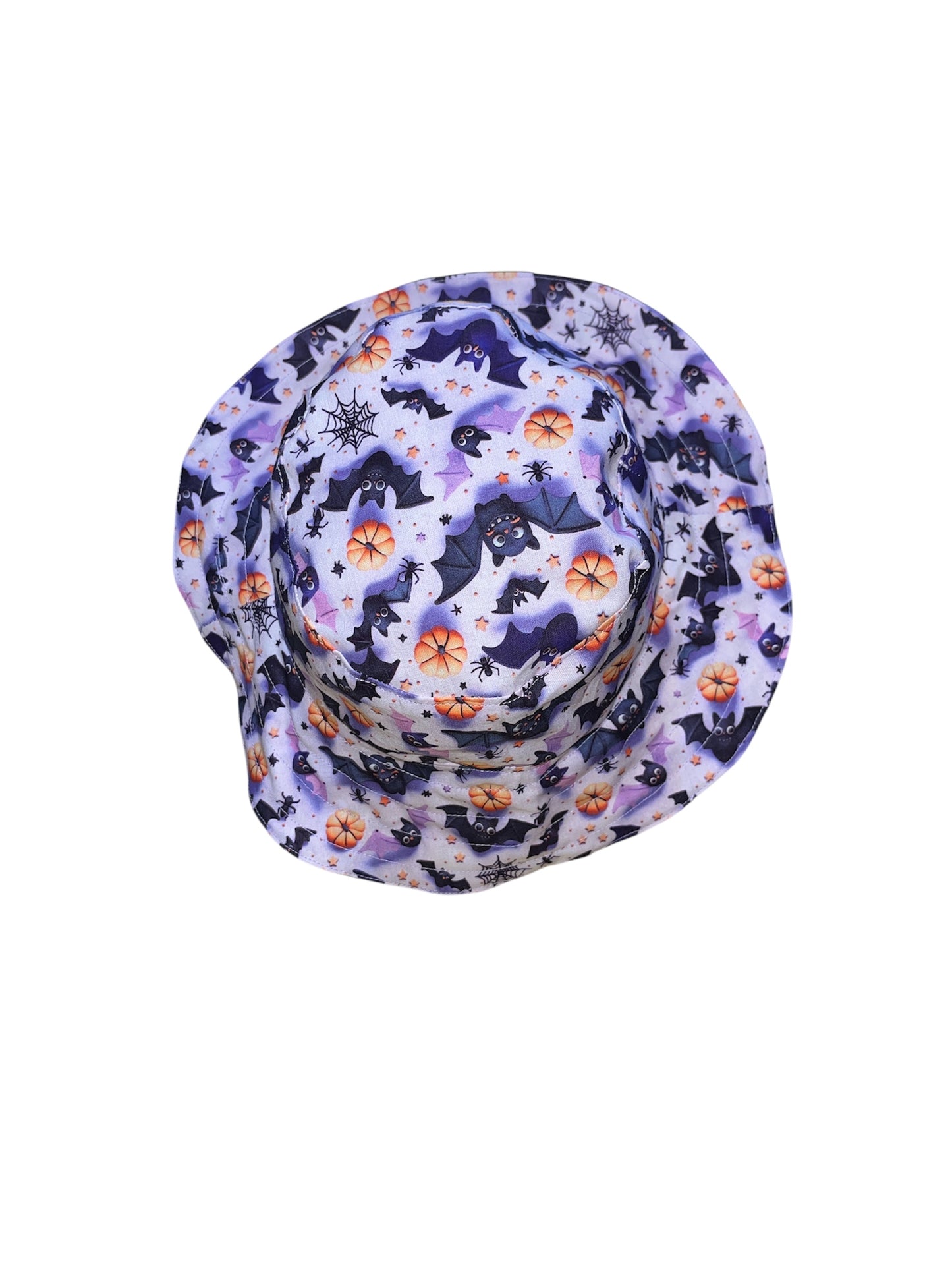 Reversible 3d skull and bat bucket hat