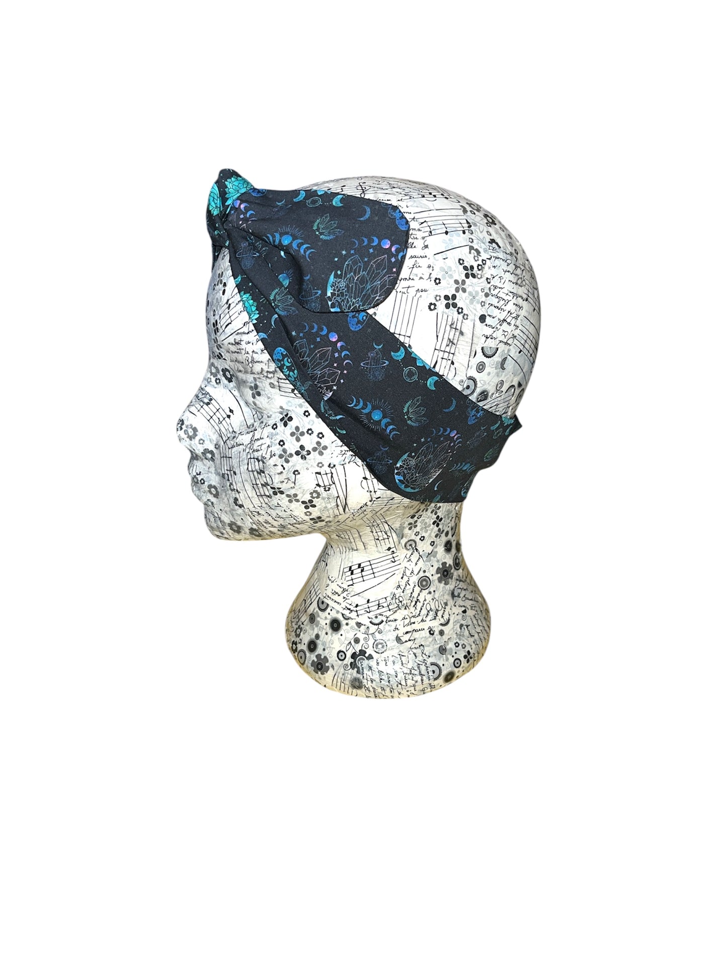Crystal and moon phase headband