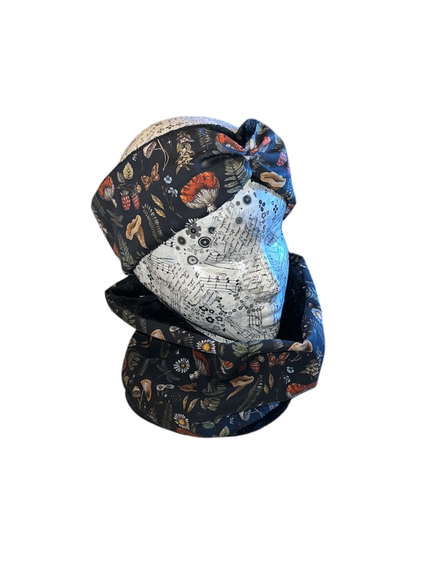 Autumn mushy fleece lined snood