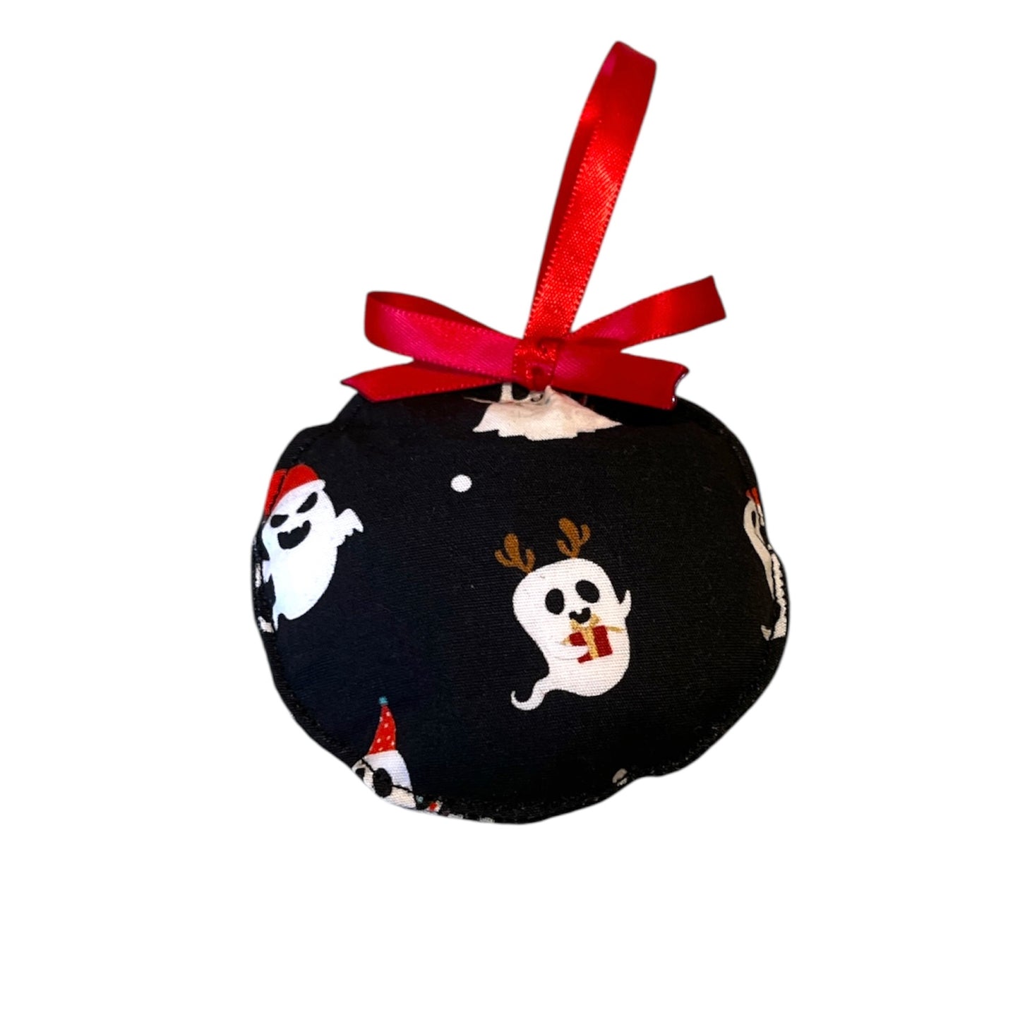 Festive fabric baubles