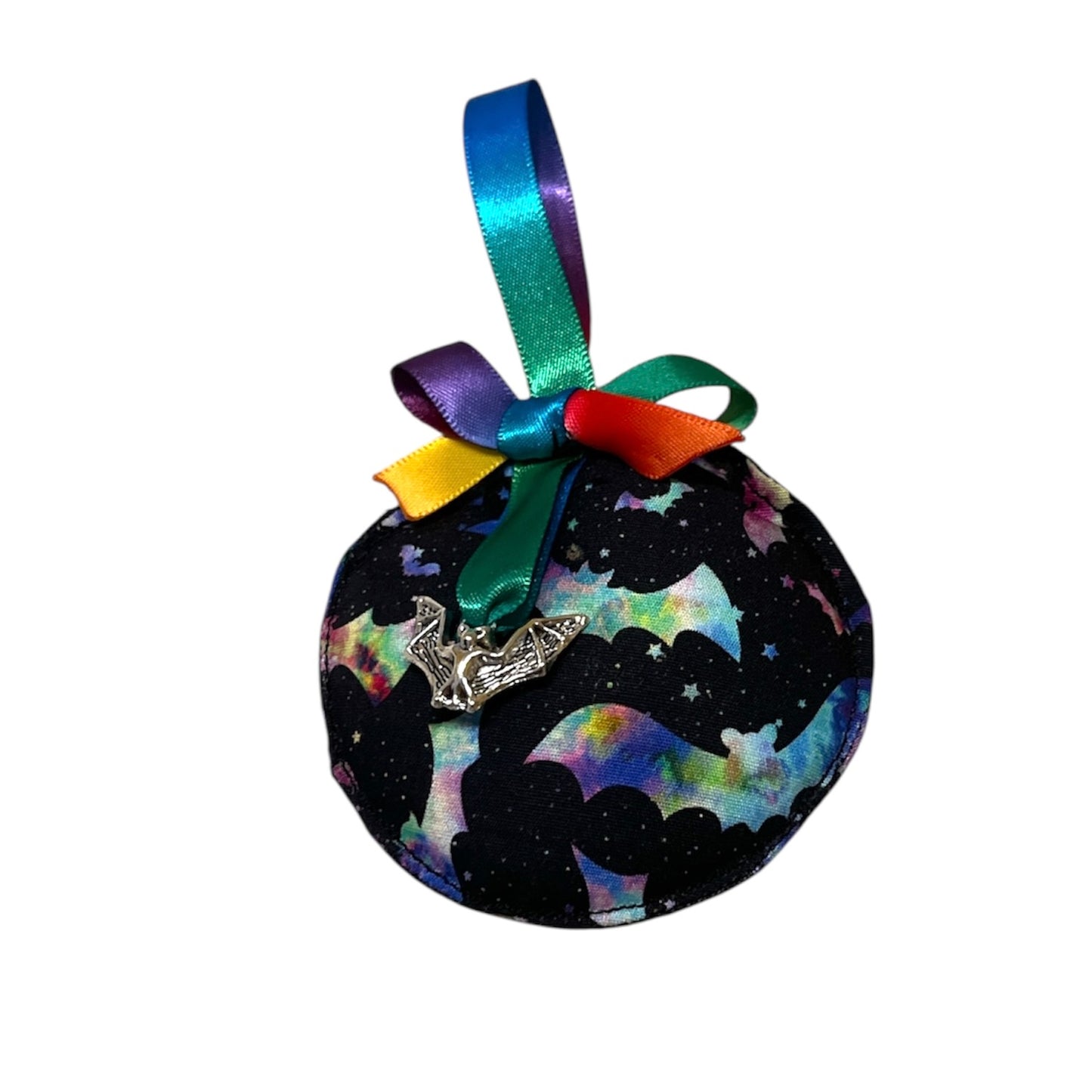 Spooky fabric baubles
