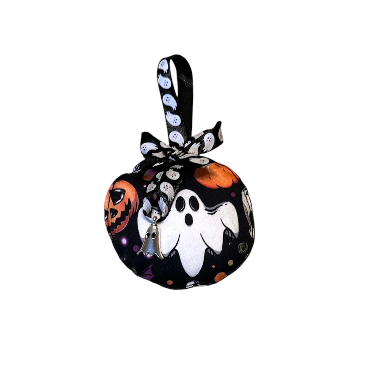 Spooky fabric baubles