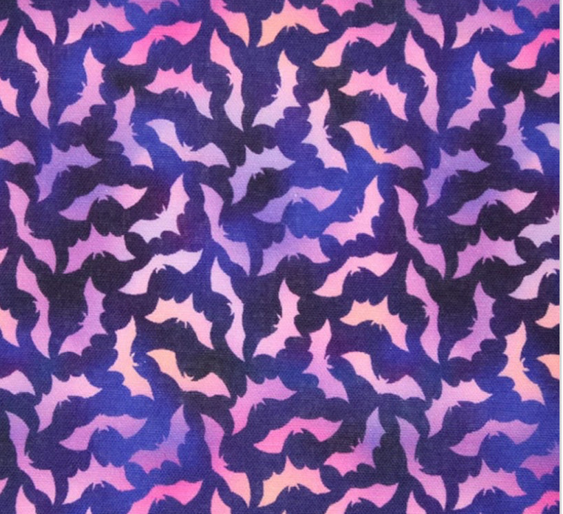 Pink/ purple mini bat Scrunchie
