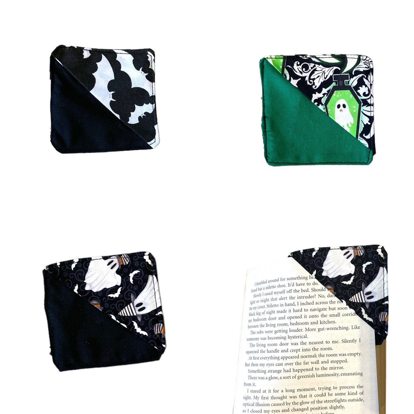 Spooky corner bookmarks