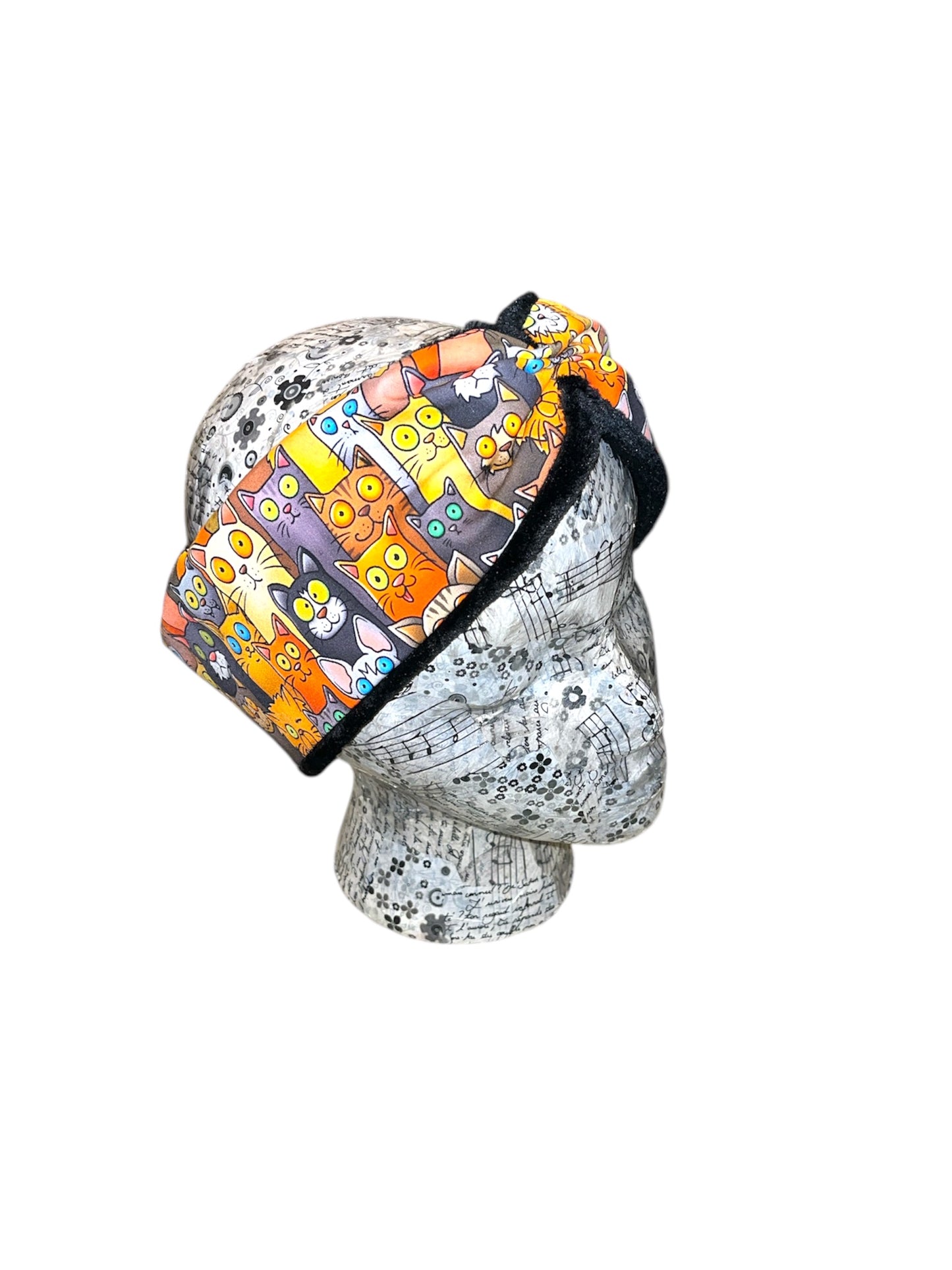 Cats fleece lined Headwarmer