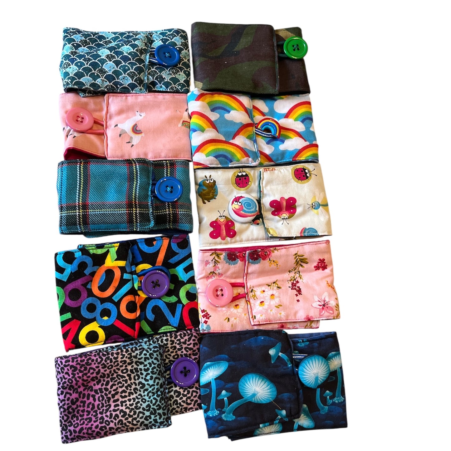 Scrap Summer Colourful cup cosies