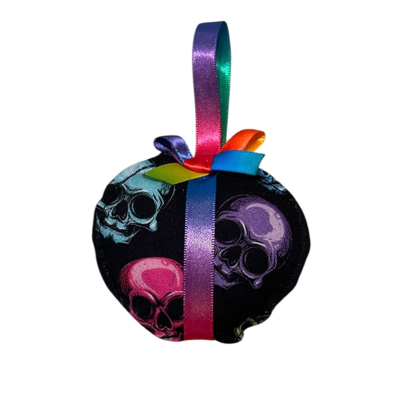 Spooky fabric baubles