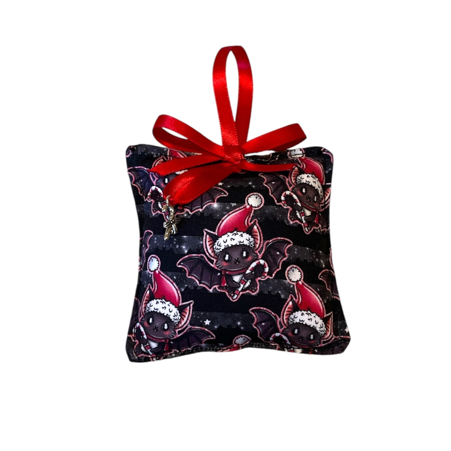 Festive fabric baubles