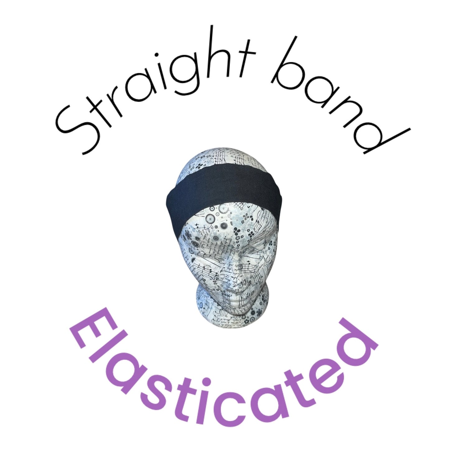 School colours elasticated headbands