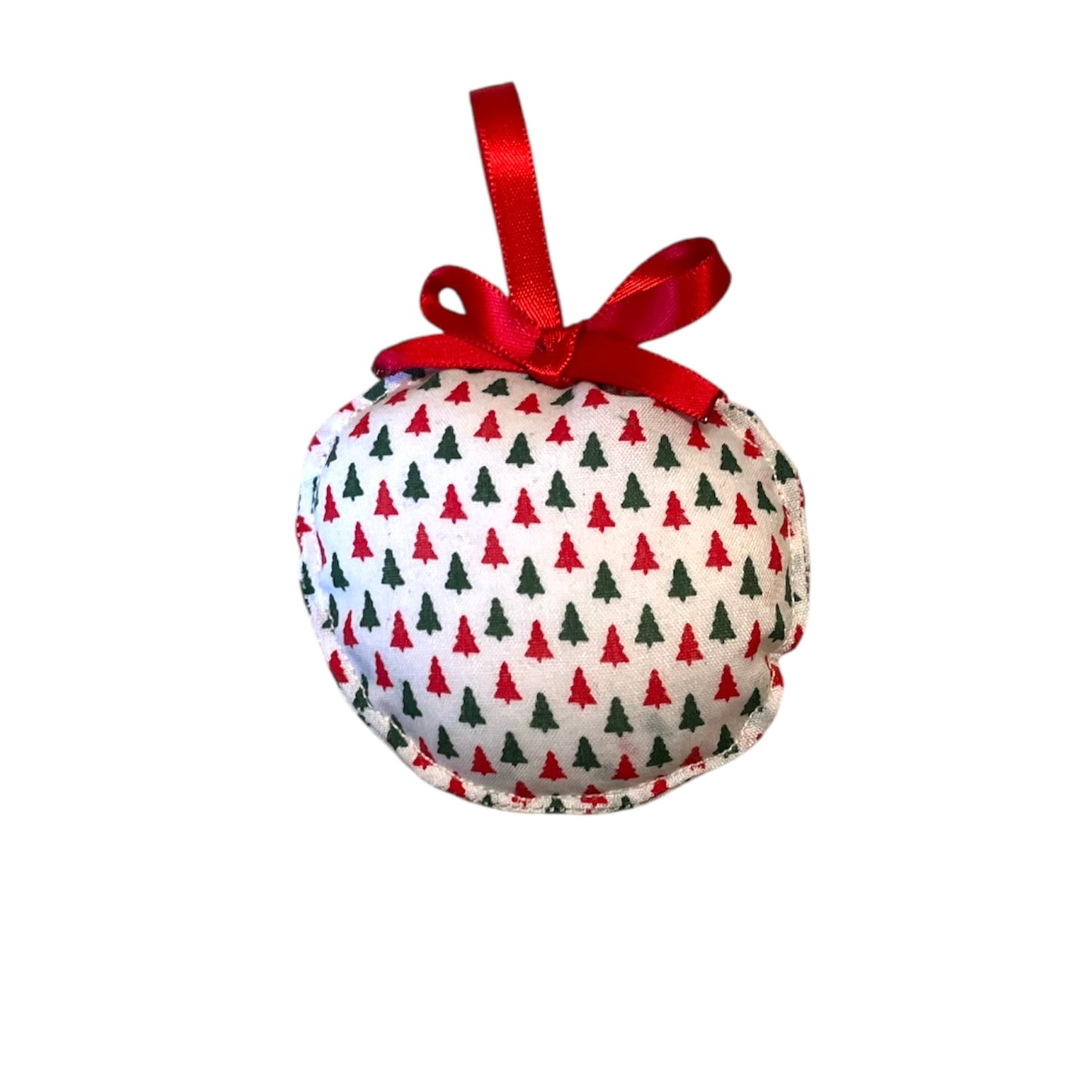 Festive fabric baubles