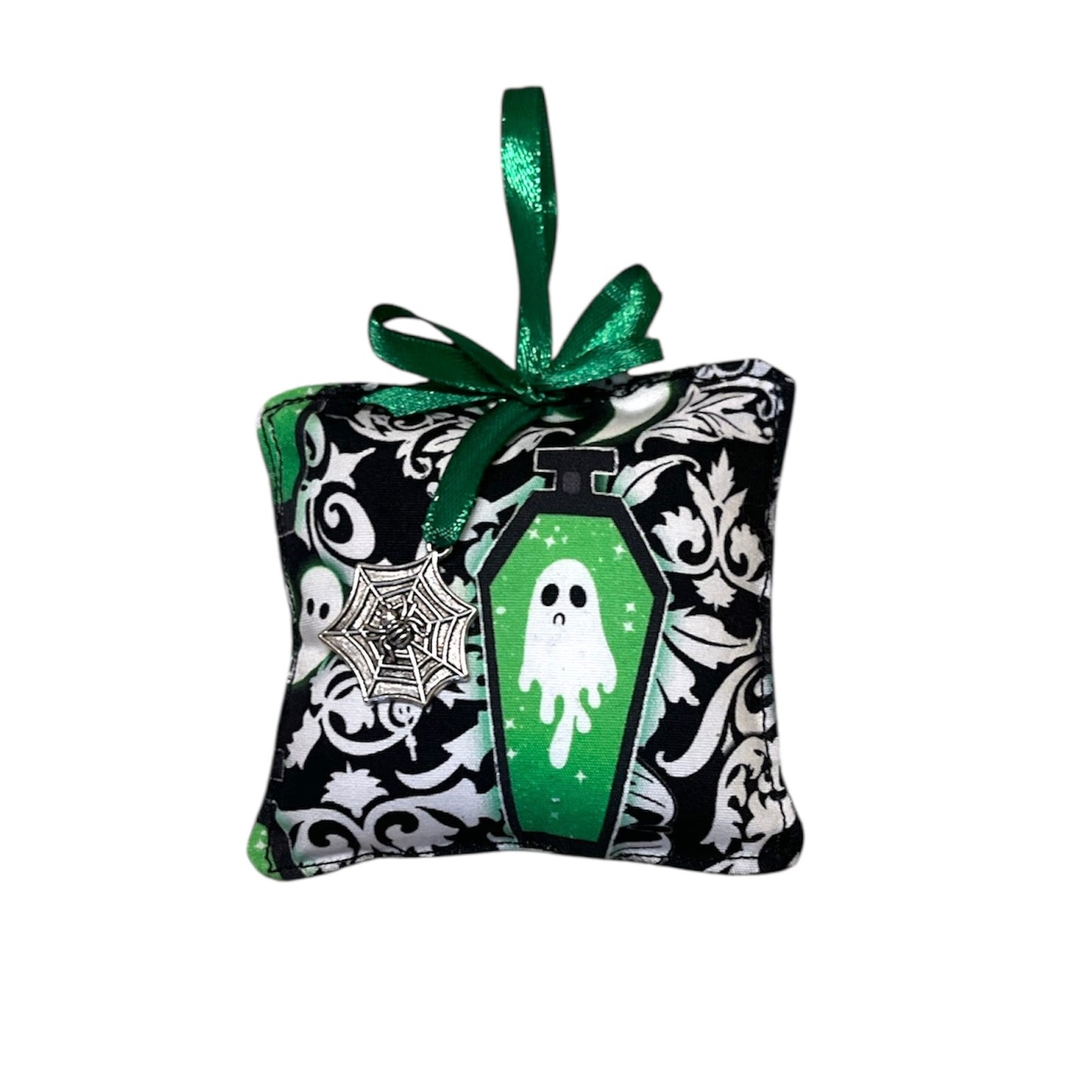 Spooky fabric baubles