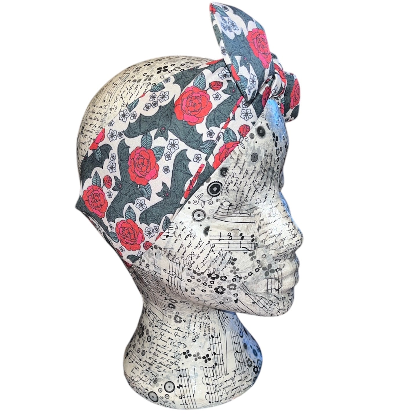 Rose and Bats headband