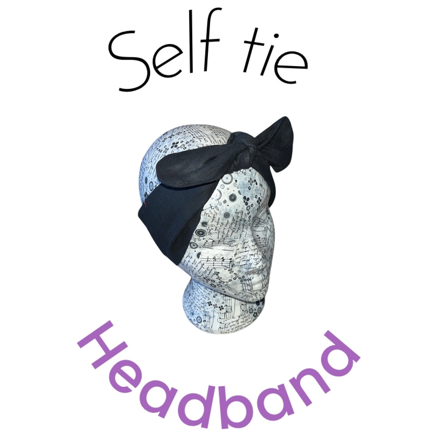 Cottage core frog self tie headband