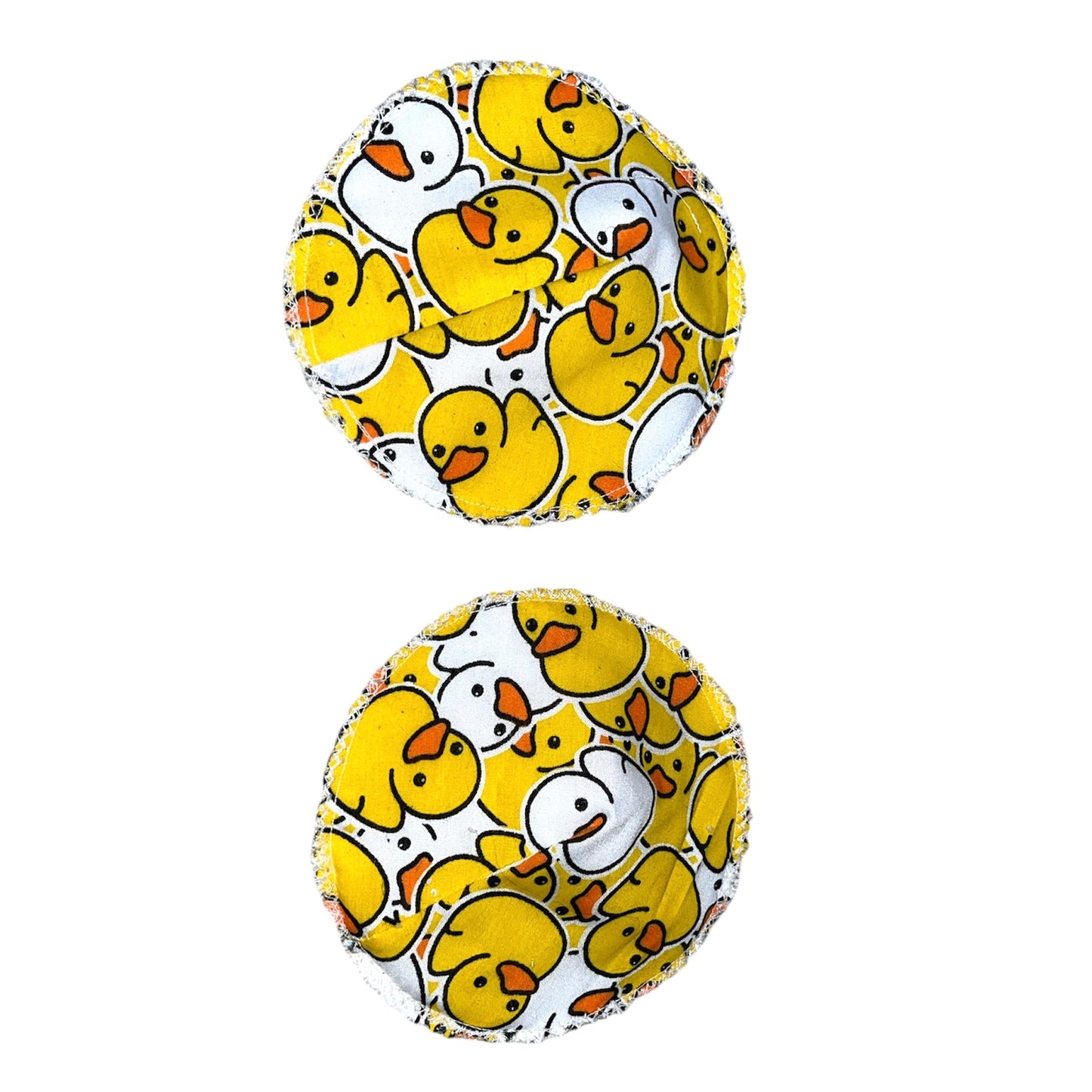 Ducks towelling backed reusable baby set