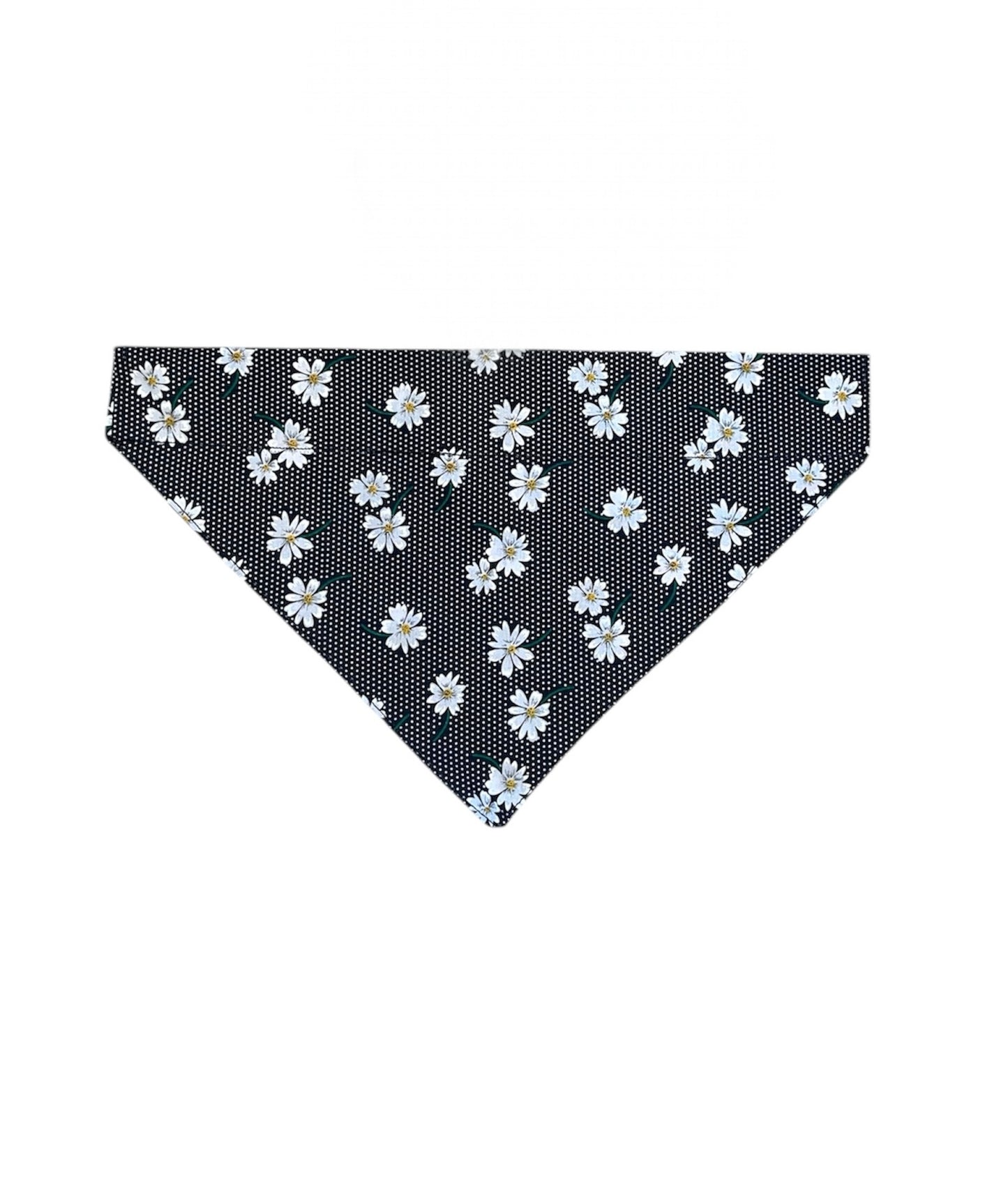 Navy Daisy dog bandana