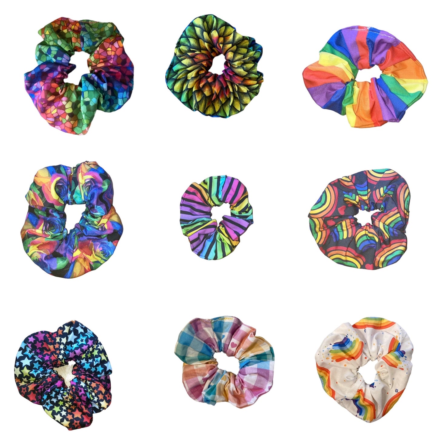 Wholesale rainbow scrunchies
