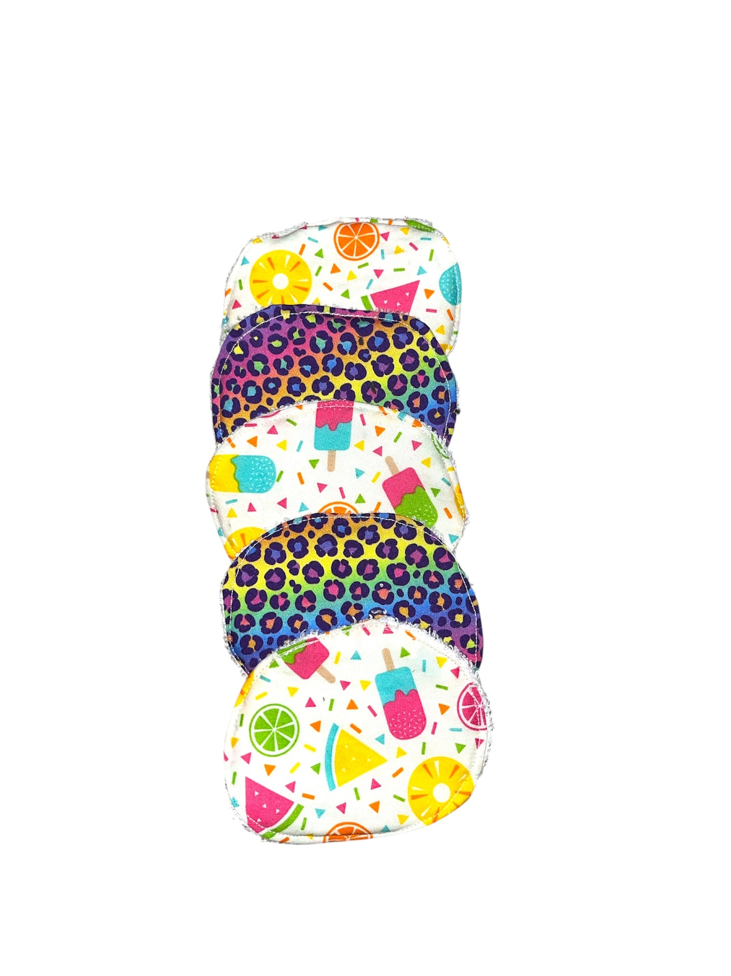 Sets of reusable wipes (white towelling)