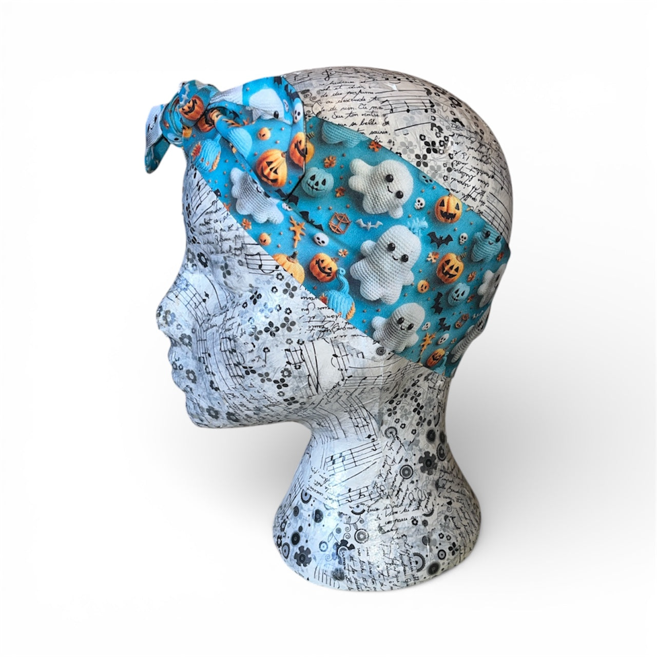 3d cute ghost self tie headband