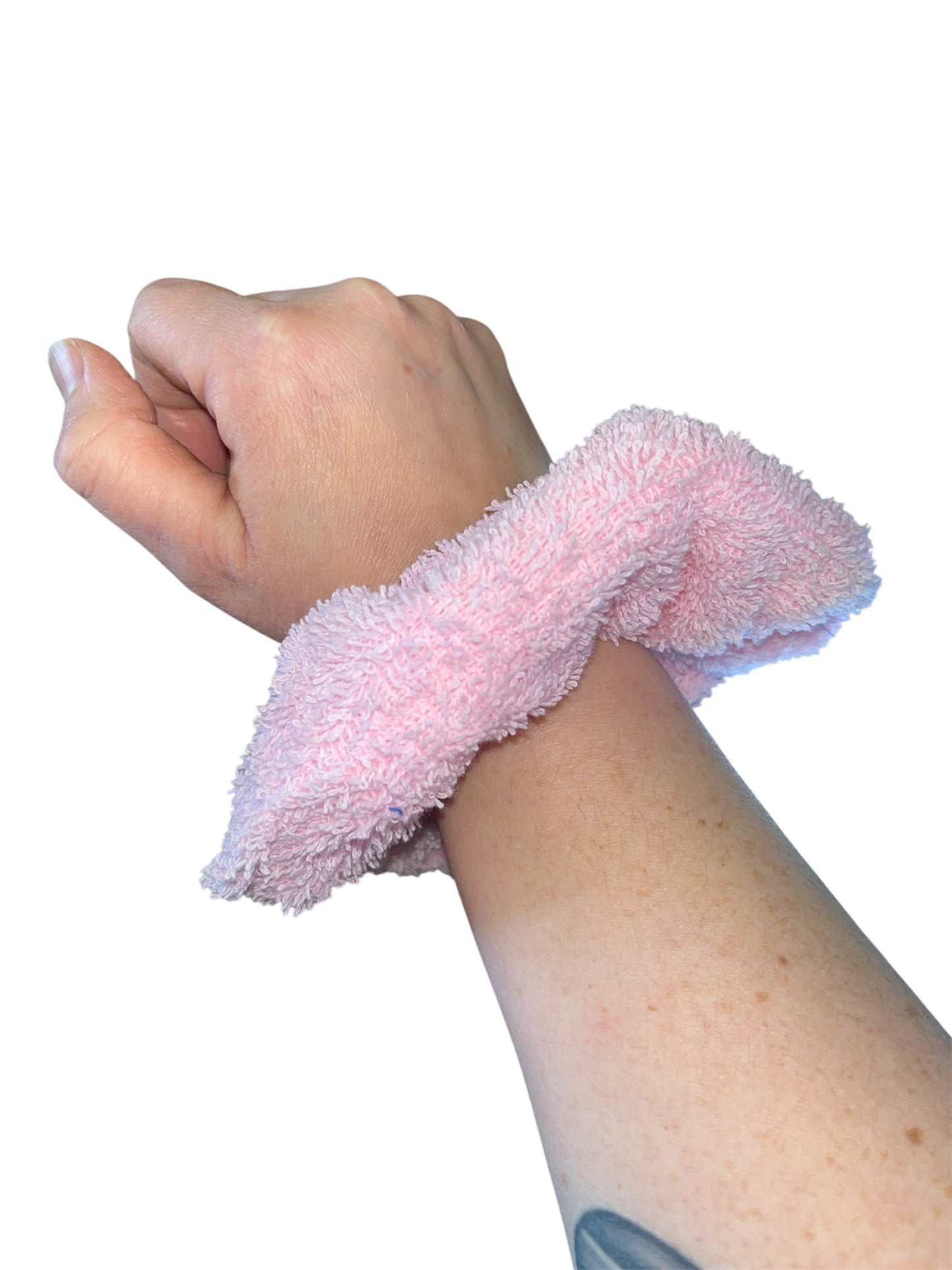 Towelling scrunchies