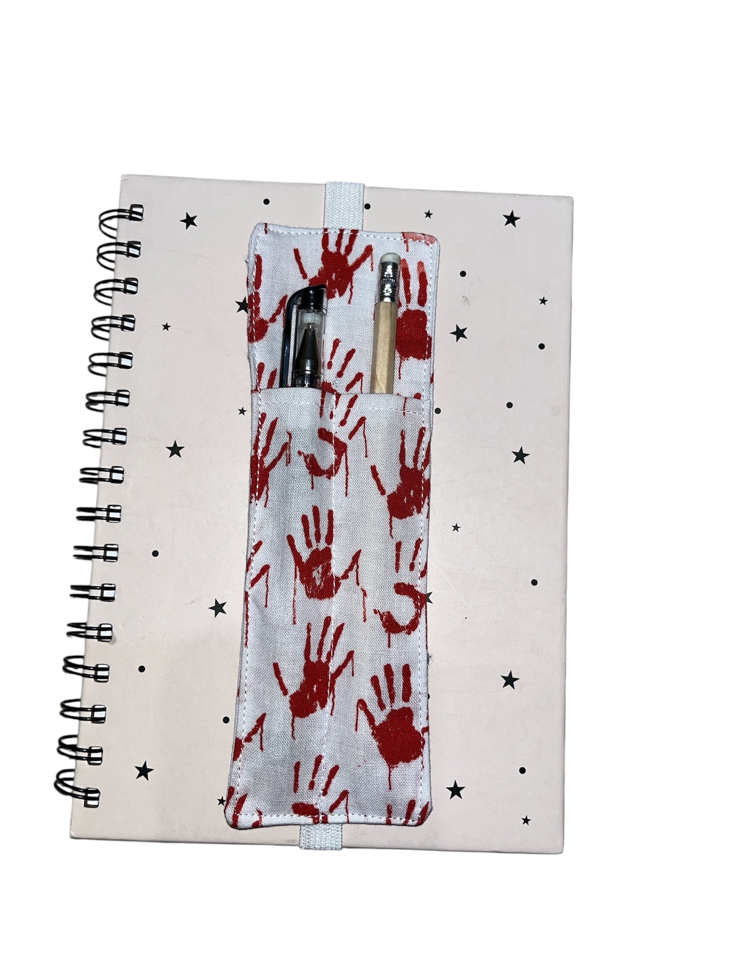 Spooky Notebook pen pockets
