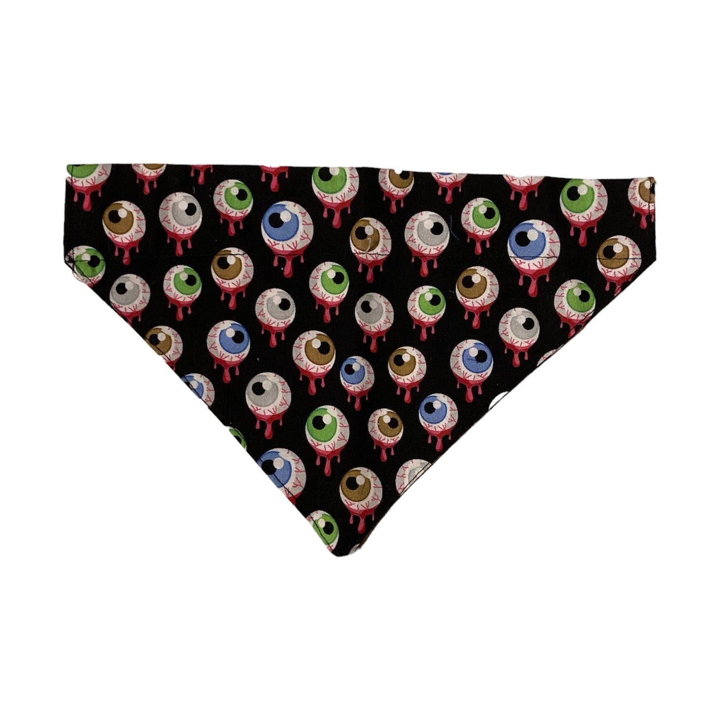 Spooky eyeballs dog bandana