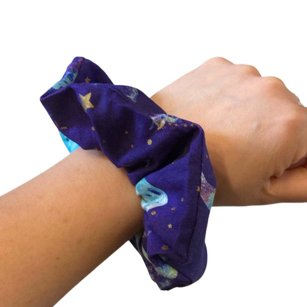 Wolf and moon Scrunchie