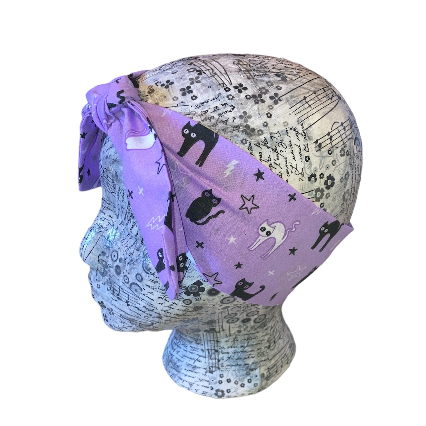 Cats on lilac headband