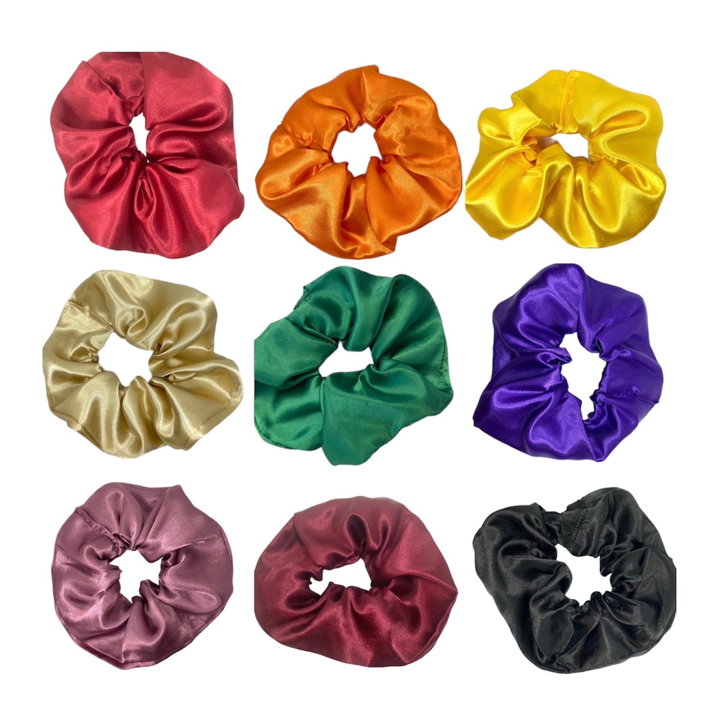 Satin scrunchies