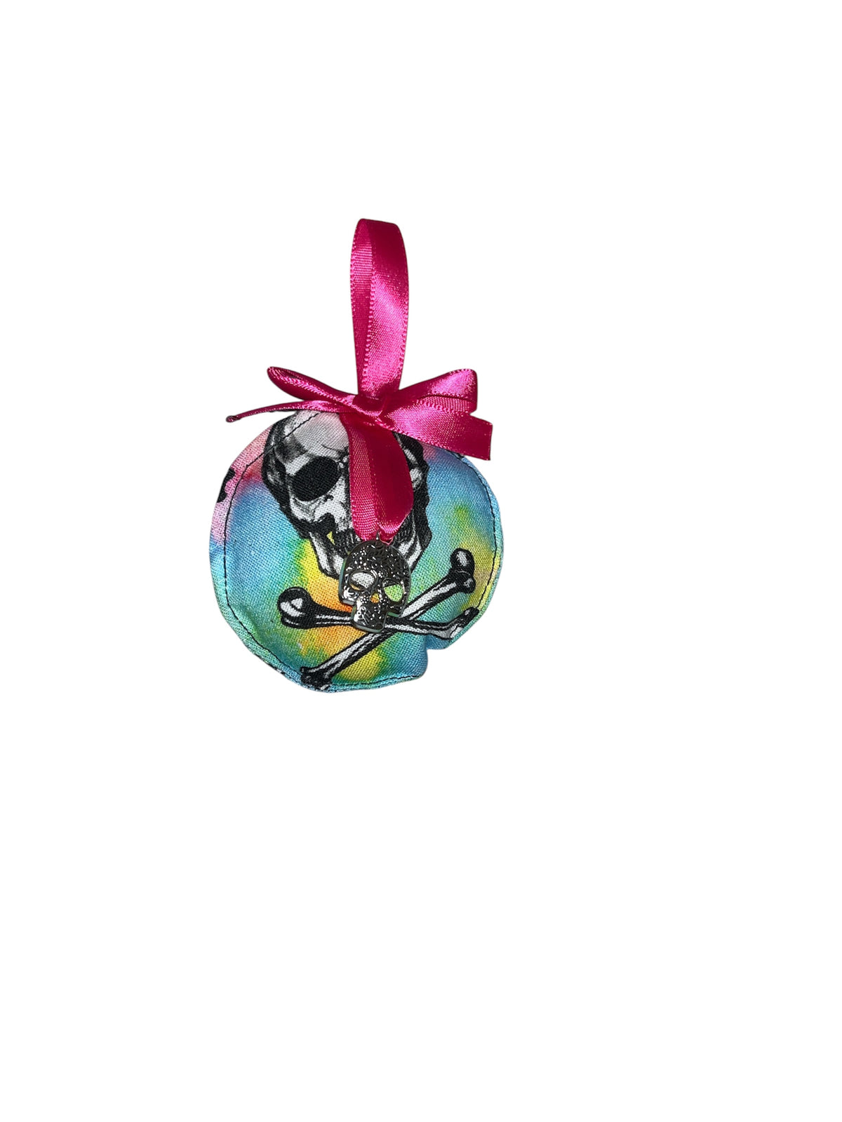 Spooky fabric baubles