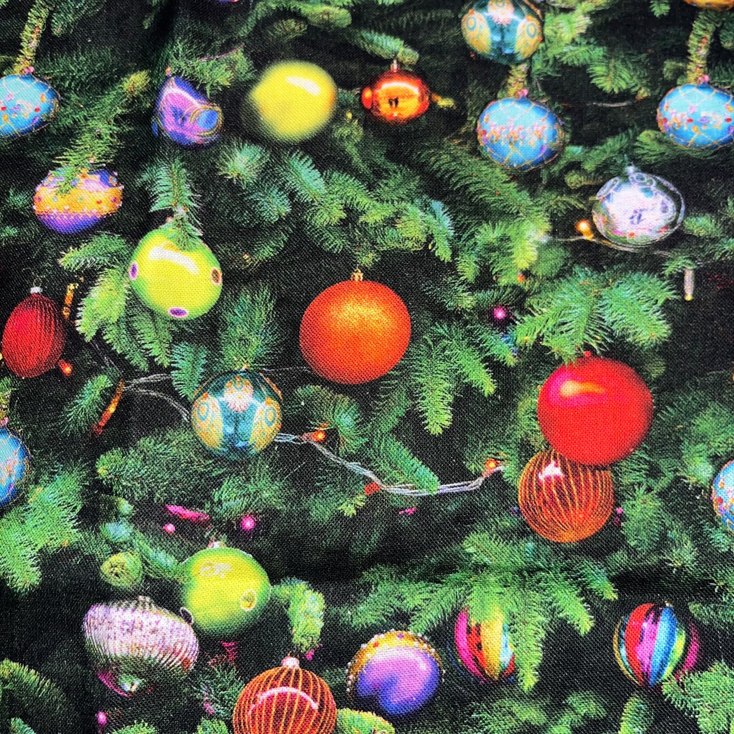 Christmas tree and baubles Scrunchie