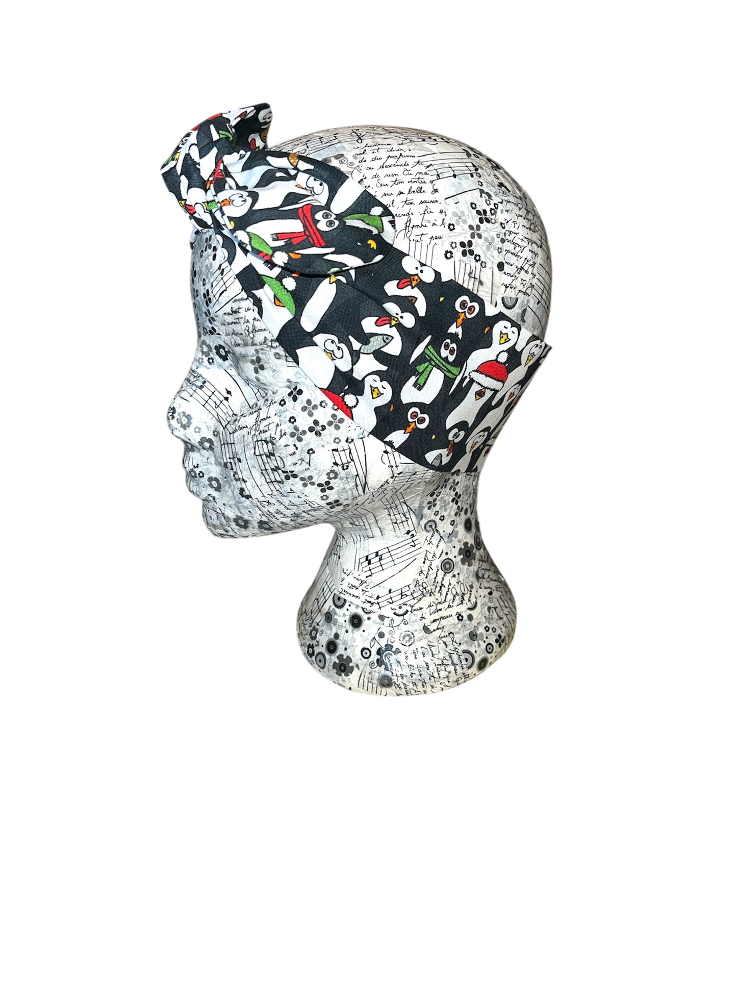 Funny penguin headband.