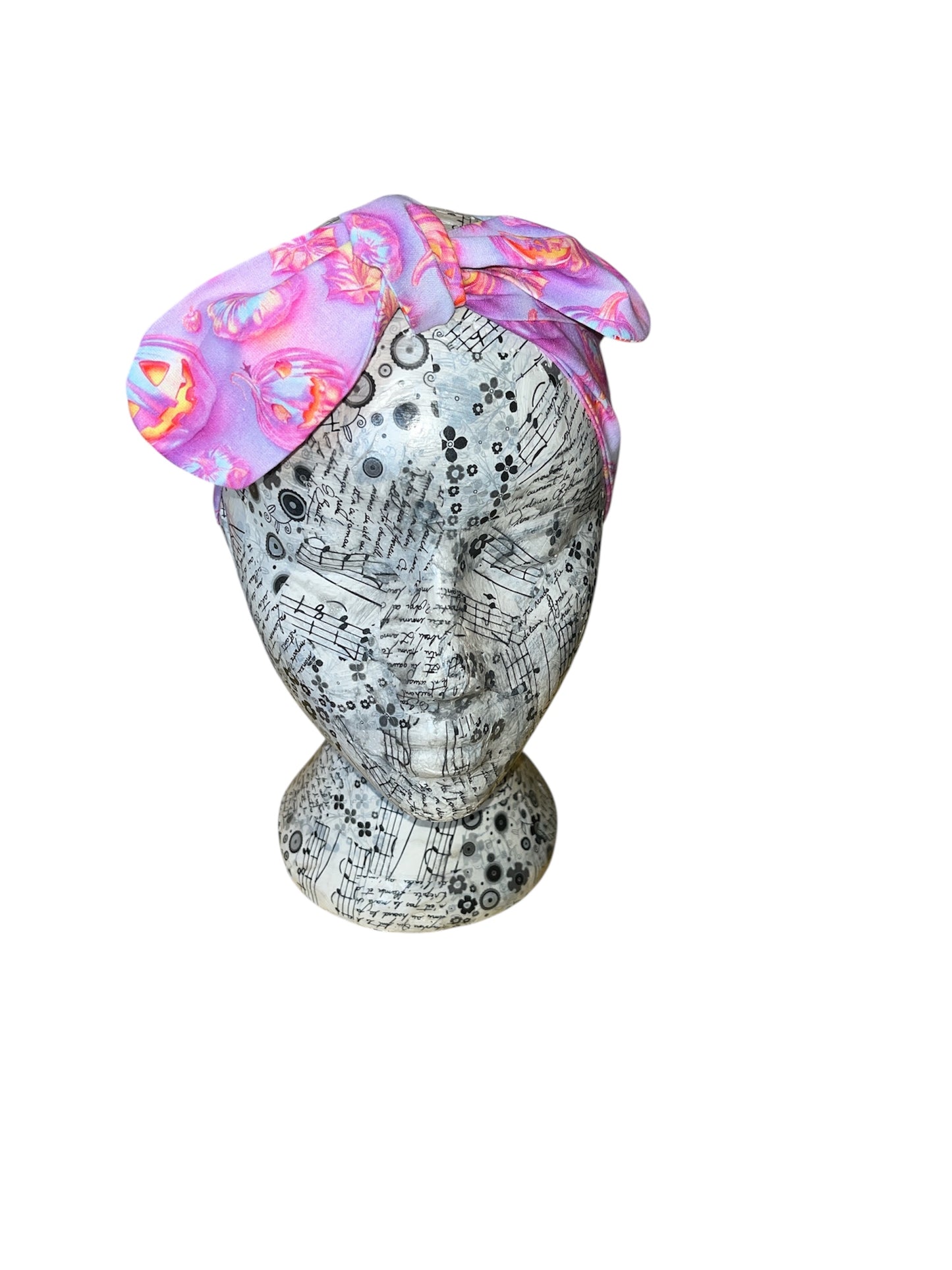 Pink pumpkin headband