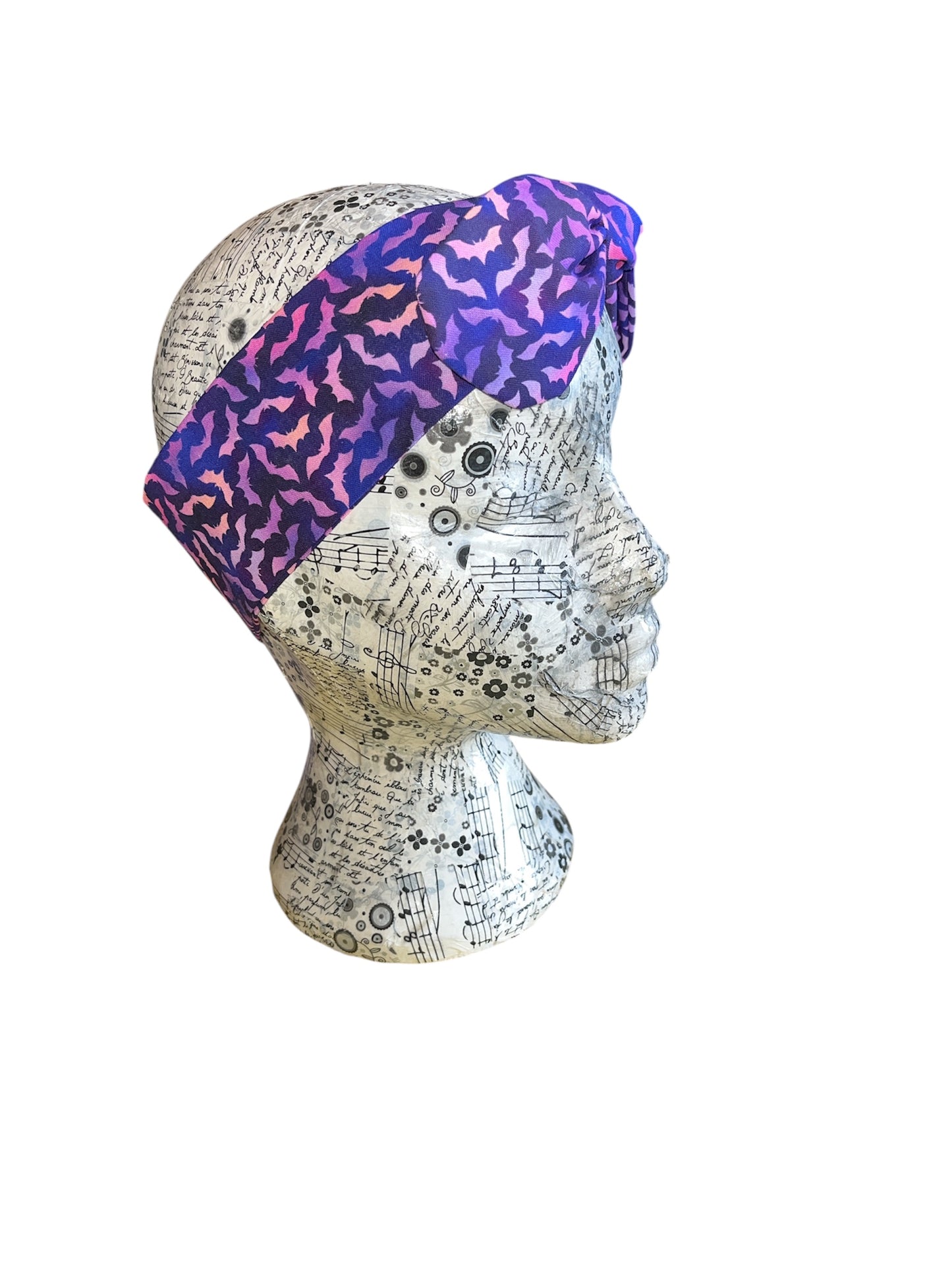 Mini pink/ purple bats headband