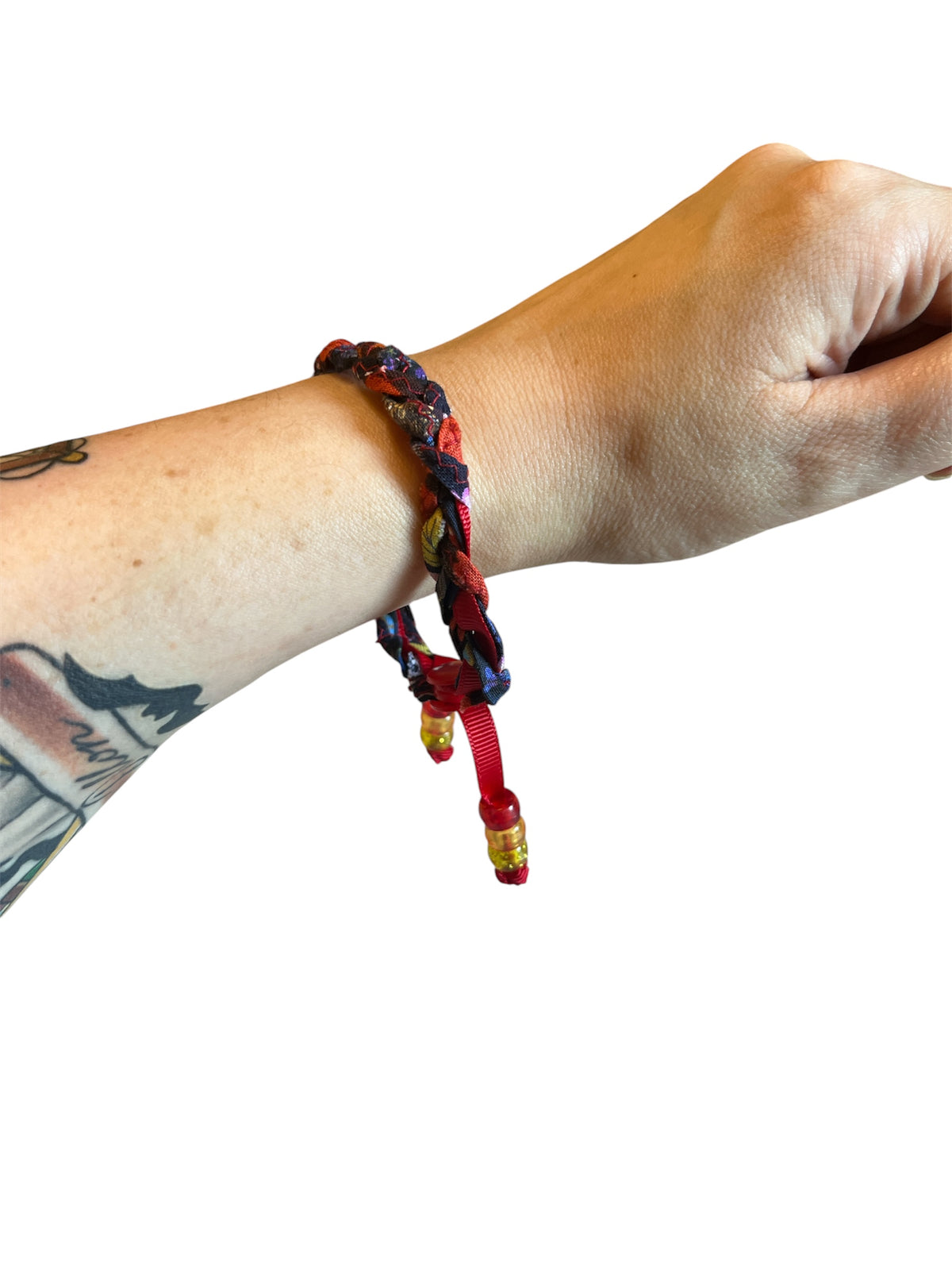 Scrap fabric bracelets
