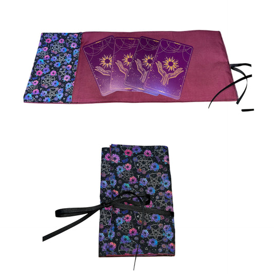 Floral pentagram tarot wrap