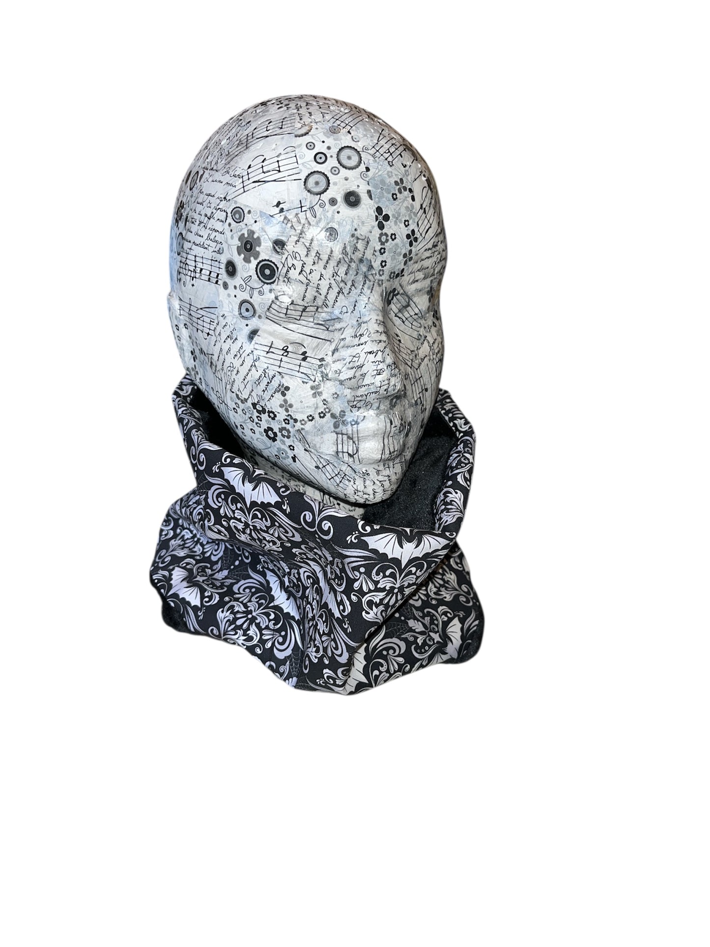Damask bats fleece lined snood