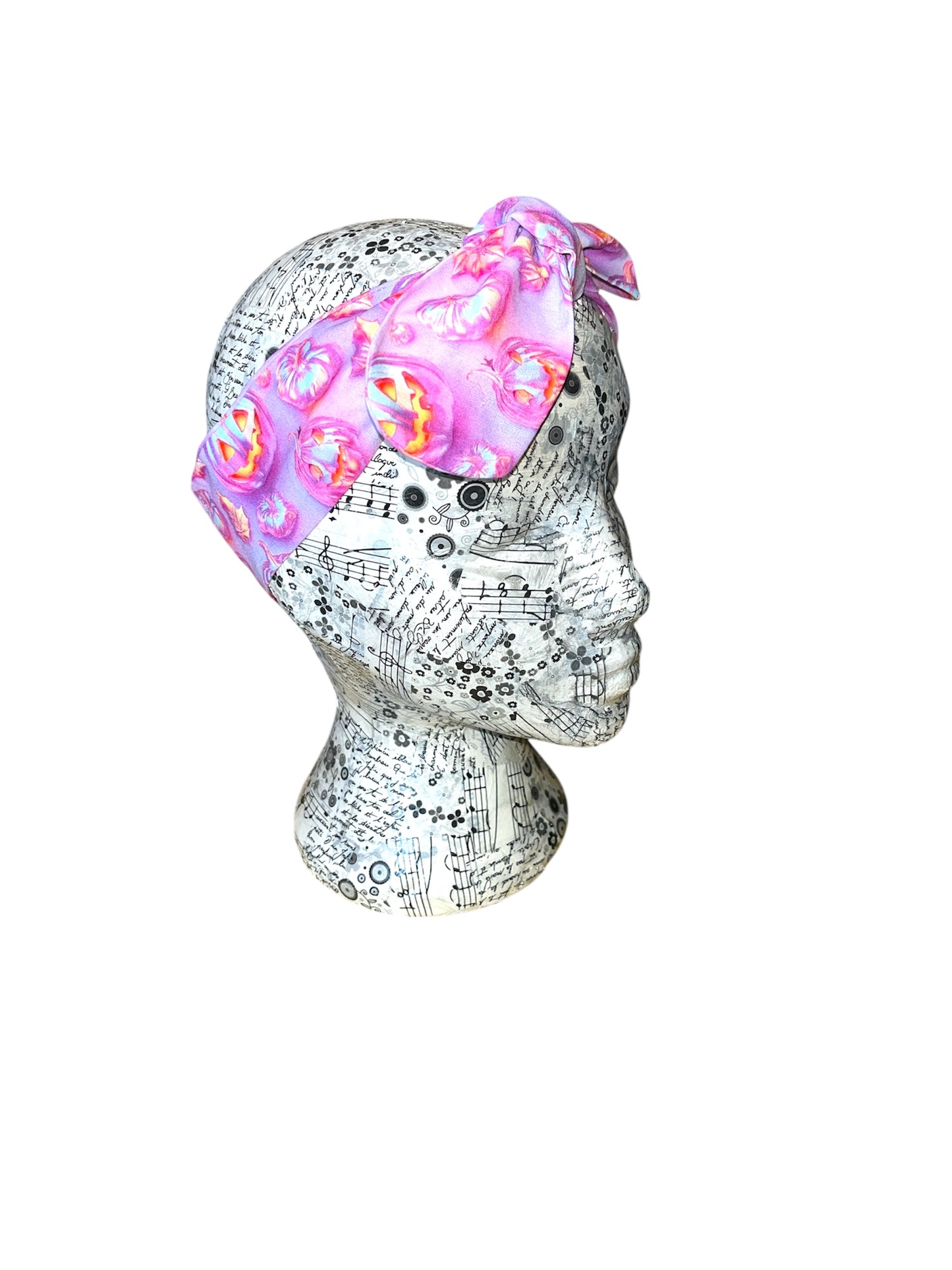 Pink pumpkin headband