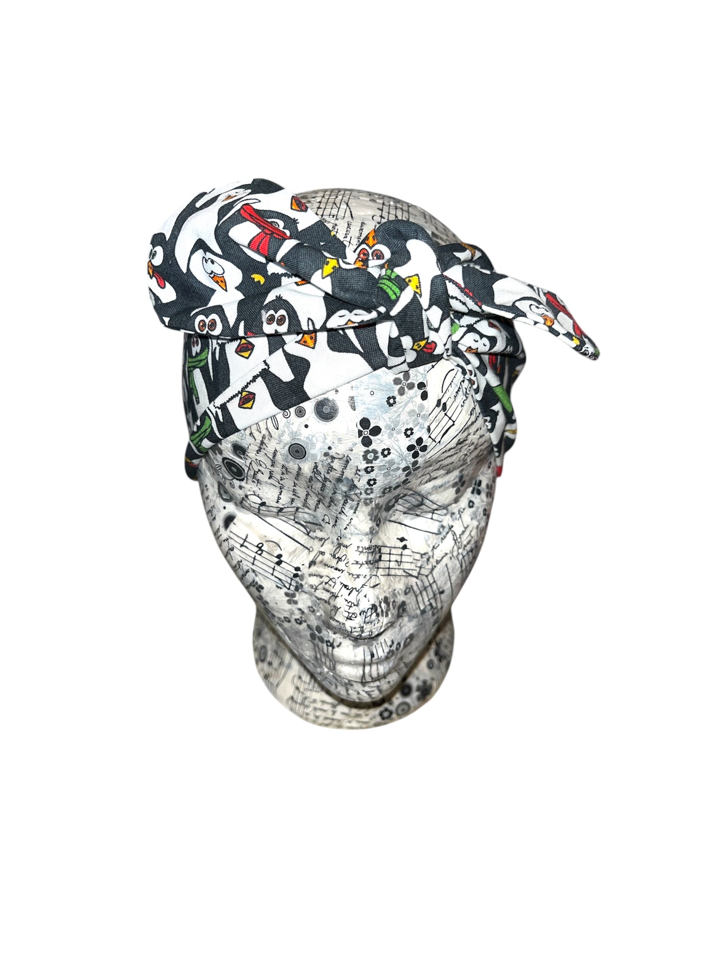 Funny penguin headband.