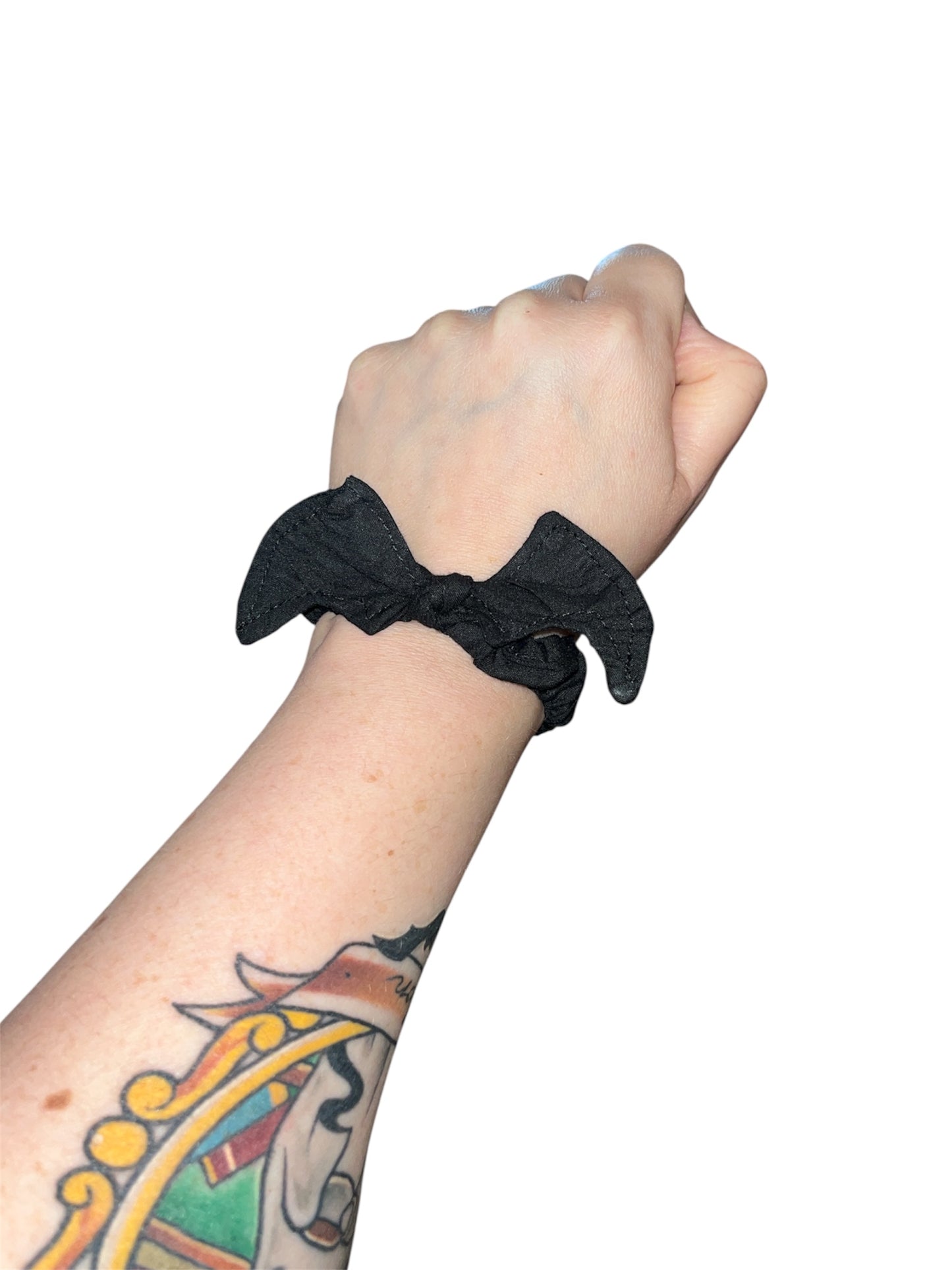Bat bow scrunchie bracelets