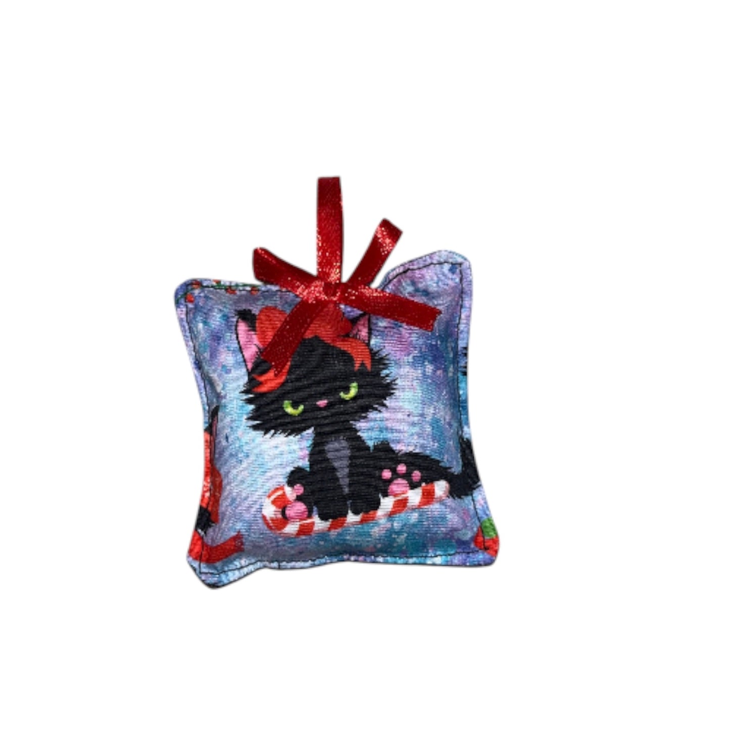 Festive fabric baubles