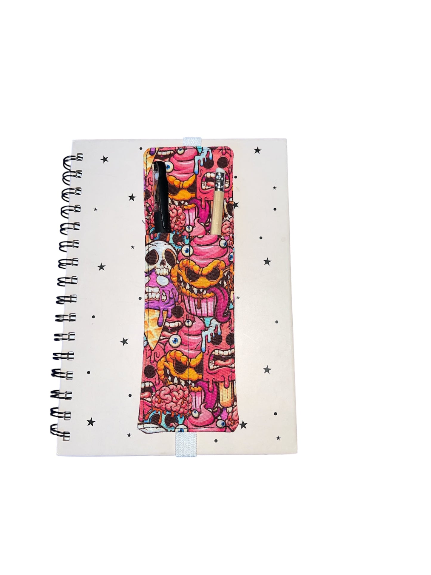 Spooky Notebook pen pockets