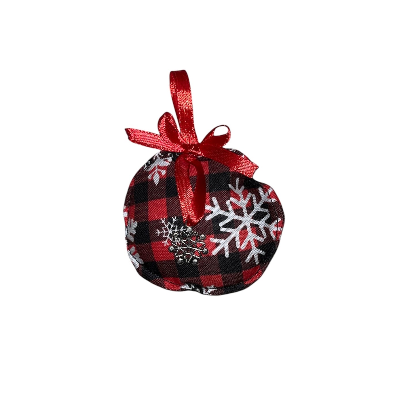Festive fabric baubles