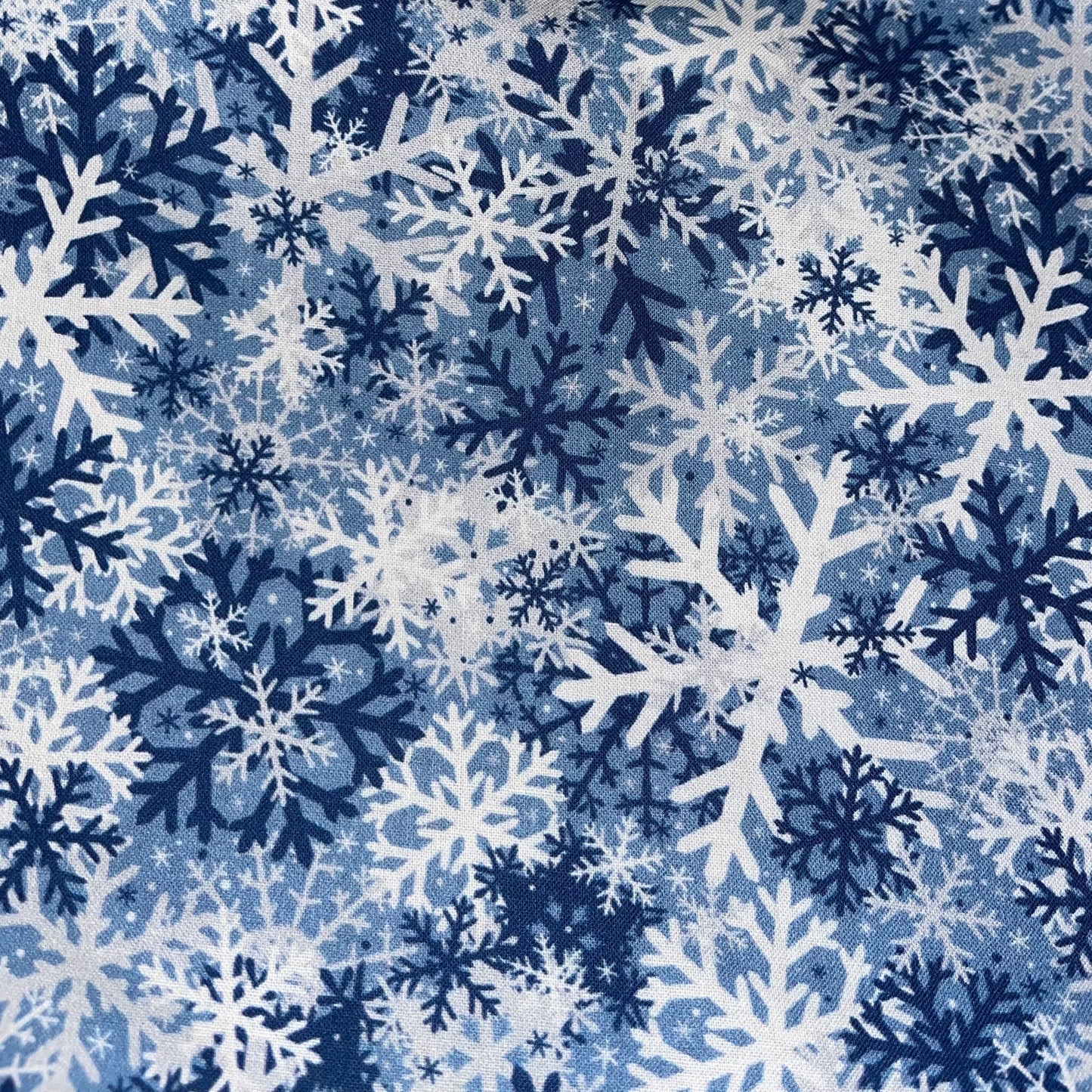 Blue and white snowflake Scrunchie