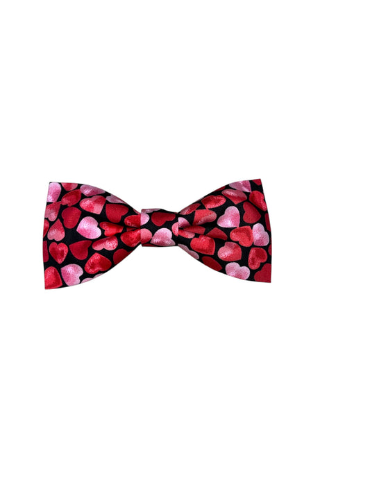 Valentine’s Hearts dog bow tie