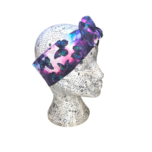 Purple butterfly headband