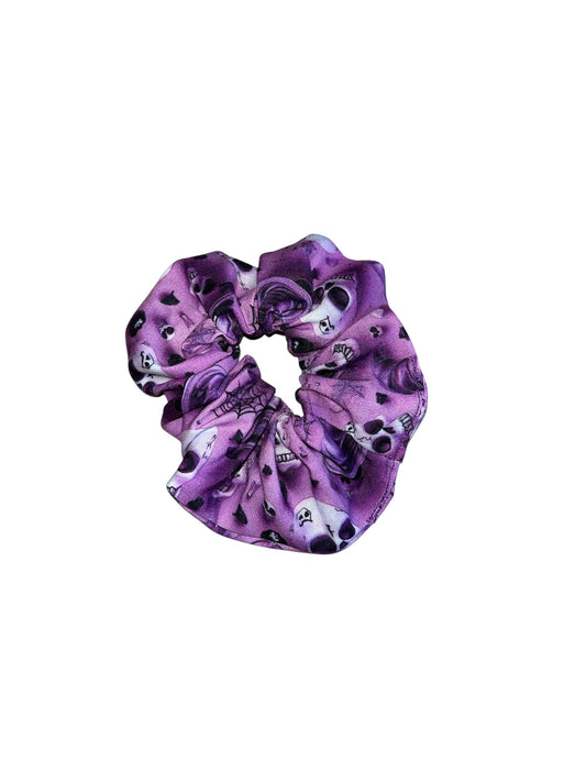 3D skull and pumpkin scrunchies