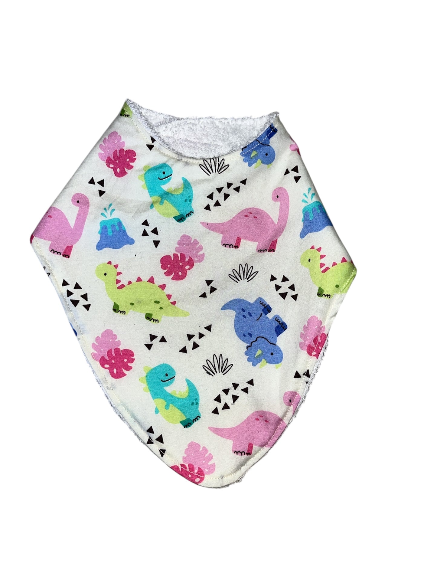 Cute dinosaur towelling backed reusable baby set