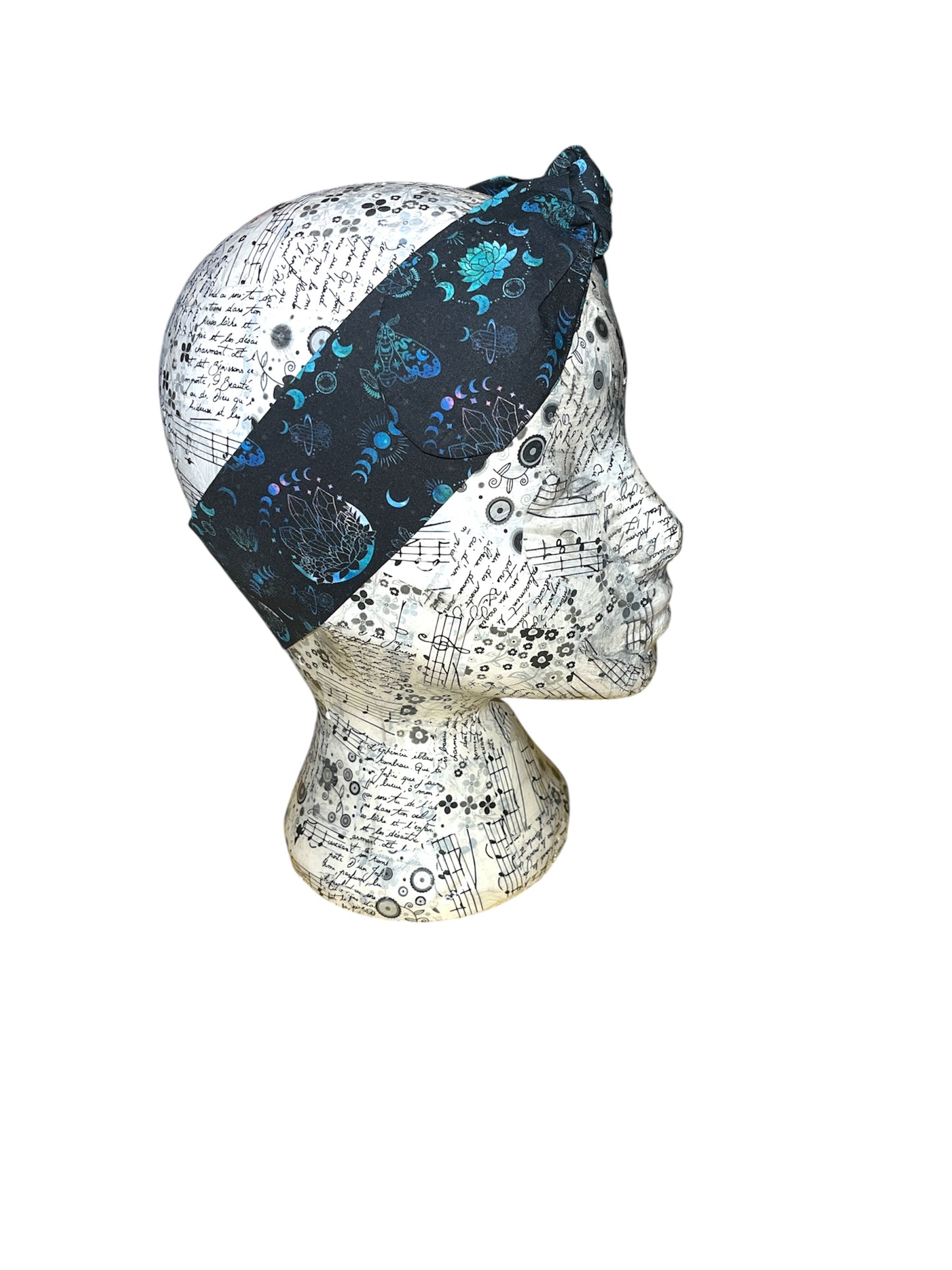 Crystal and moon phase headband