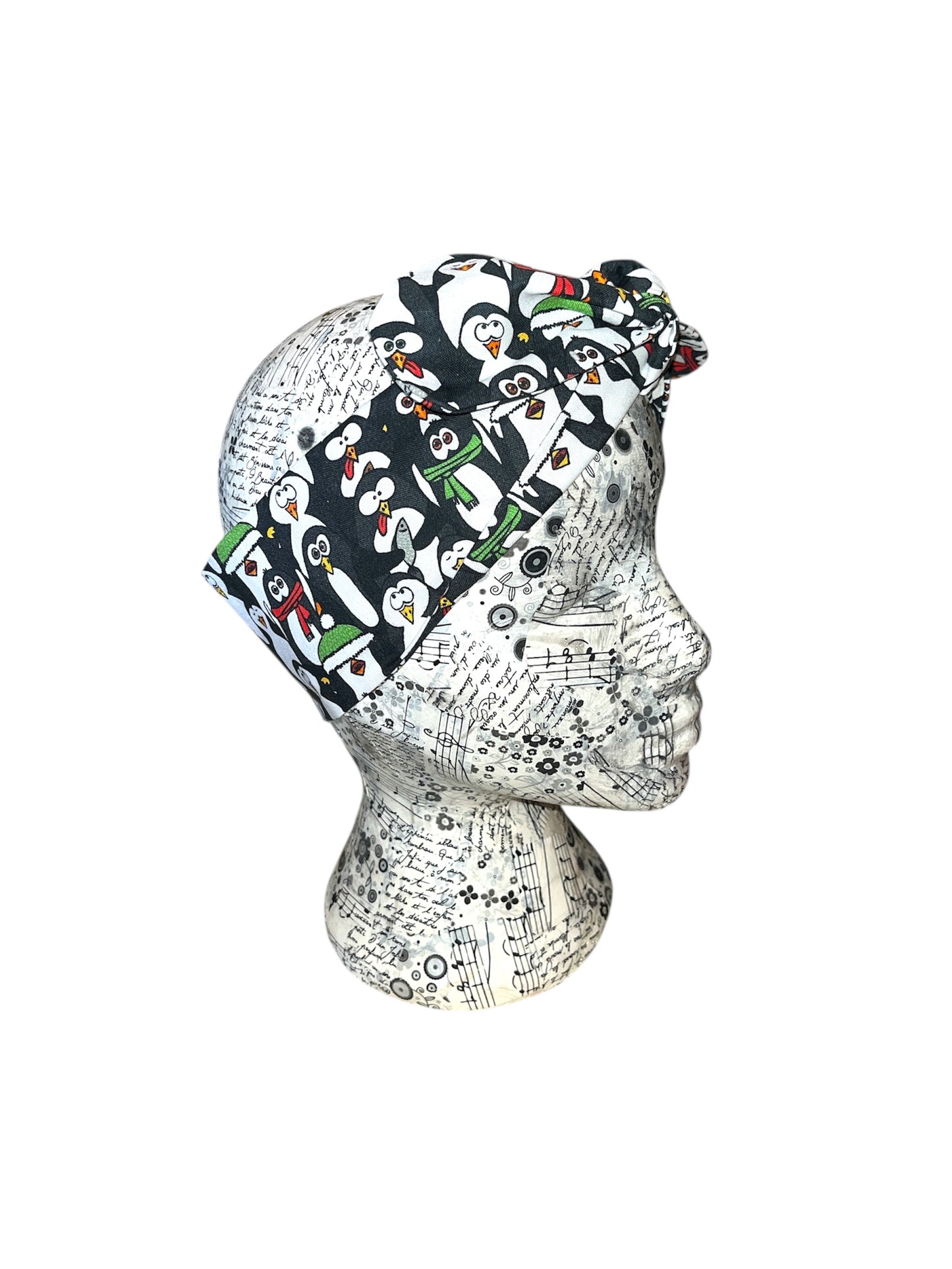 Funny penguin headband.