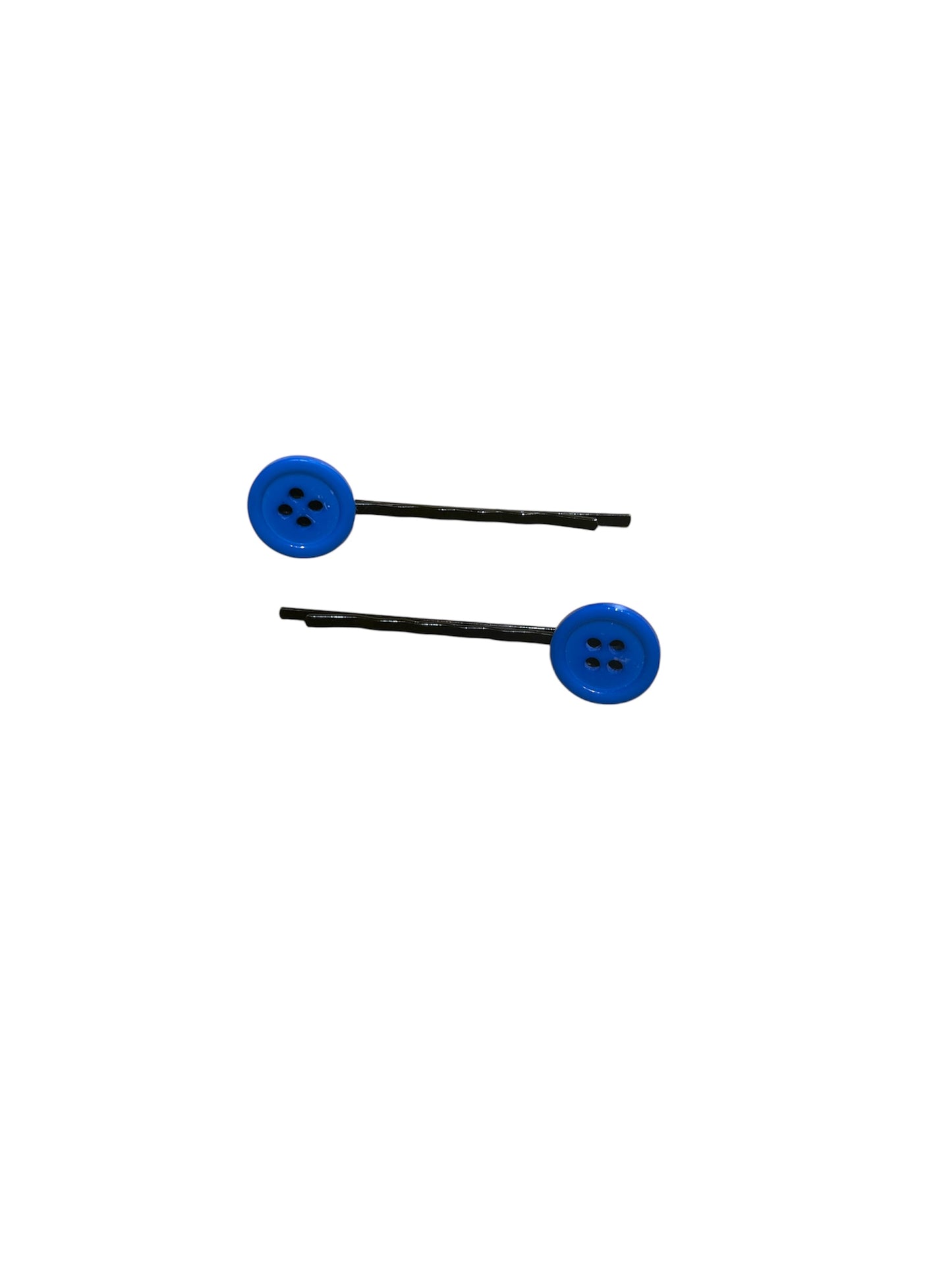 Round button hair grips